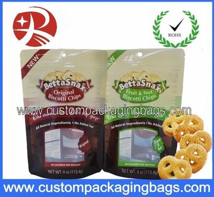 Resealable στάση συνήθειας επάνω στις σακούλες με κατώτατο Gusset για τη συσκευασία Cooky