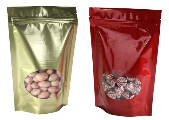 合成の Resealable 窓が付いている袋を PA + PE/OPP/CPP/ペット/VMPET 立てます