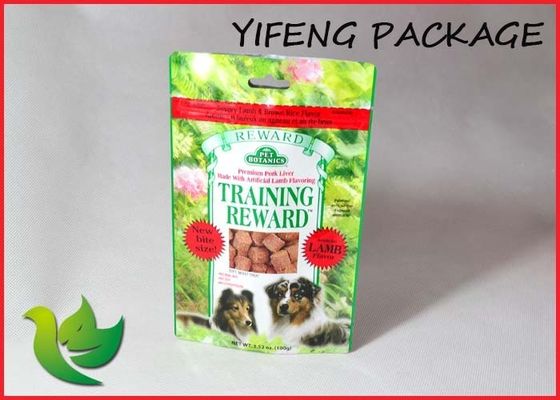 O alimento para cães plástico levanta-se os malotes personalizados com calor - selagem
