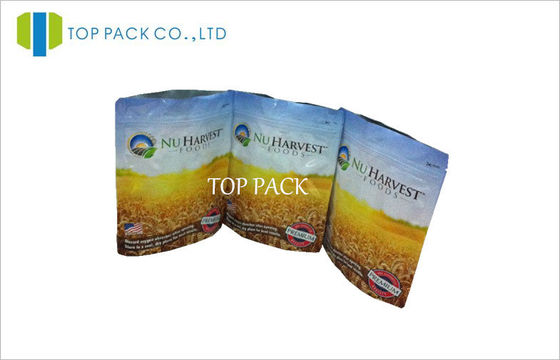 Round Corner Printing Stand Up Zipper Bags Reclosed , PET / AL / PE Laminate