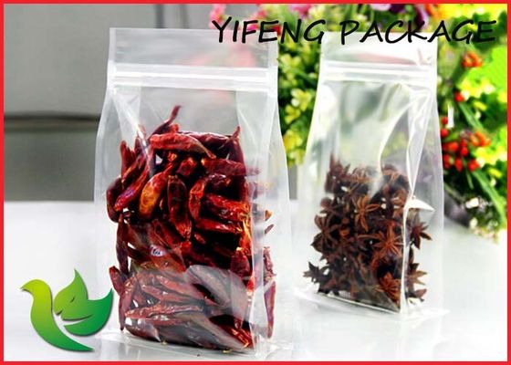 Recycableflat नीचे प्लास्टिक बैग reclosable के लिए, Ziplock खड़े हो जाओ