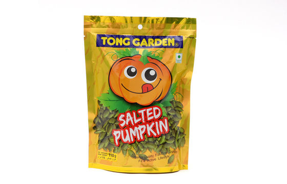 Lamine Plastik Kabak Snacks İçin Bag Stand Up özelleştirme