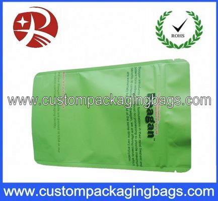 खड़े हो जाओ के साथ ग्रीन पीईटी / अल / पीई एल्यूमीनियम पन्नी Ziplock कॉफी बैग पैकेजिंग