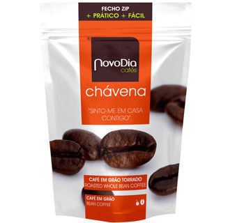 Datar Panas Seal Gusseted Roast Coffee Bean Kemasan Bags / Polyester Aluminium Foil kantong