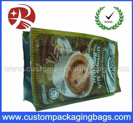 Kemasan kopi plastik Foil sisi Gusset / biji kopi tas Waterproof