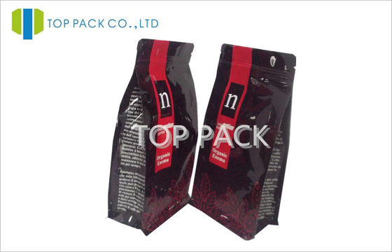 Düz Tabanlı Yan Gusset Çantaları Alüminyum Laminasyon Gravür Baskı 16oz