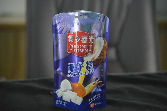 주문을 받아서 만들어진 포일은 사탕 눈물 노치를 가진 포장 부대 애완 동물/알루미늄/PE를 일렬로 세웠습니다