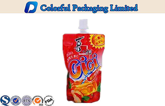 Spout top Resealable Stand up Pouches for apple / banana juice
