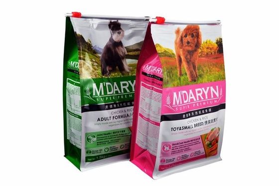 Hijau datar Plastik Tas Bawah Slider Pouch Dengan Reclosable Zipper