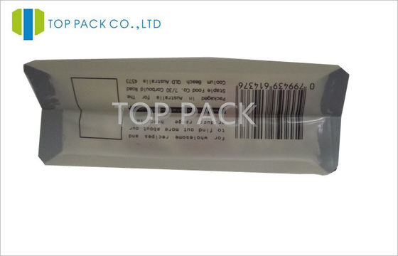 Food Grade Chia Tohumu Plastik Torbalar Fermuar Düz Bottom ile Stand Up