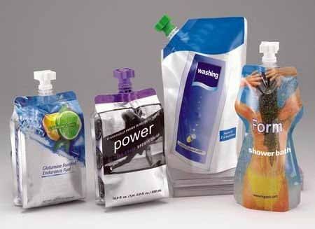 Cap ile Kullanımlık Plastik Meyve Suyu Daimi Bacalı Kılıfı / İçecek Ambalaj Çanta