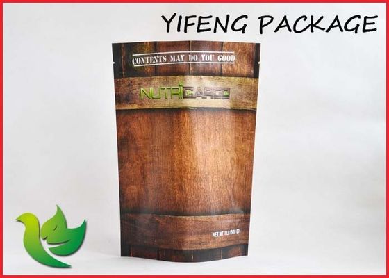 Fait sur commande tenez les sacs de poche soudant à chaud, sachets en plastique refermables