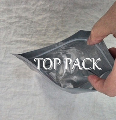 Coffee Printed Stand Up Bags With Zip Lock PET / AL / PE Multilayer Laminated