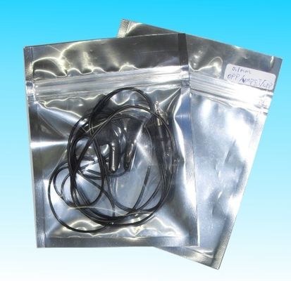 जिपर के साथ Antistatic फ्लैट पन्नी थैली पैकेजिंग नोनी तीन साइड सील