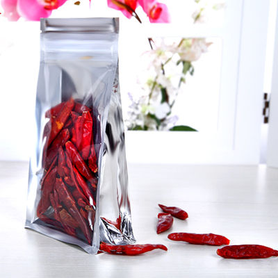 Бортовые ясные Resealable полиэтиленовые пакеты одно, Reclosable стоят вверх мешки фольги