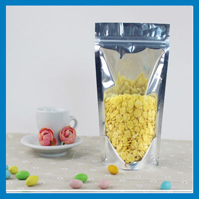 Бортовые ясные Resealable полиэтиленовые пакеты одно, Reclosable стоят вверх мешки фольги