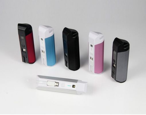 Aluminiumlegering die het blauwe Elektrische toestel van de machtsbank met TF kaartlezer huisvesten