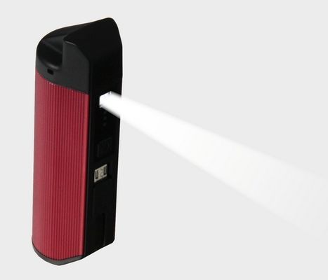 Aluminiumlegering die het blauwe Elektrische toestel van de machtsbank met TF kaartlezer huisvesten