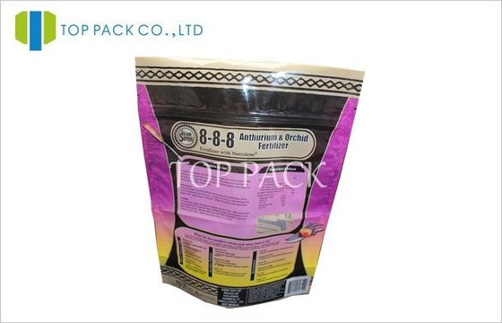 Plastic Stand Up Pouch Packaging For Fertilizer , PET / PE 2 Layer 2lb 4lb 8lb