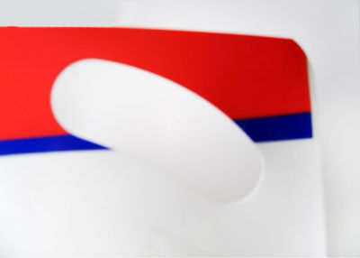 L'abitudine detergente sta sui sacchetti per il prodotto di cura personale