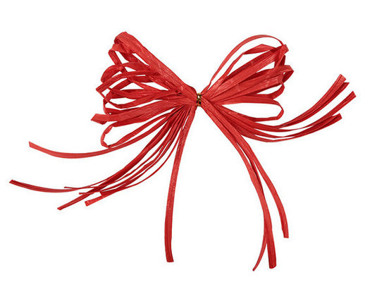 Gift package paper pretied raffia ribbon bow Tie and bundle egg for pack in opp bag