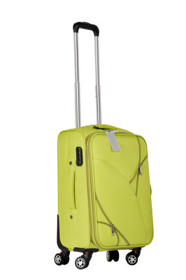 24" green soft traveling roller luggage bags wheeled duffel suitcase for women