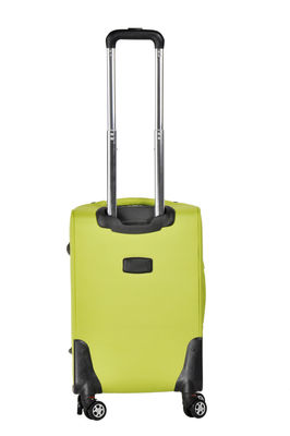 24" green soft traveling roller luggage bags wheeled duffel suitcase for women