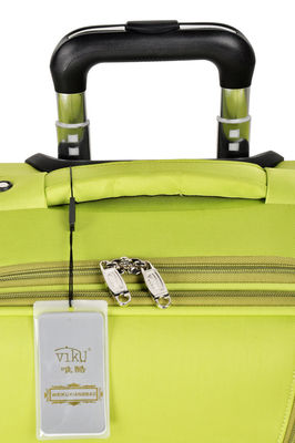 24" green soft traveling roller luggage bags wheeled duffel suitcase for women