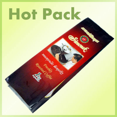 Foil tas kemasan kopi / tas samping kopi gusset