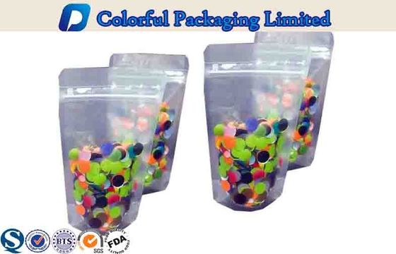 Degradable Aluminum Foil custom stand up zipper pouch for fish / dog food