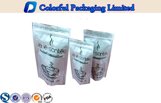 250 g / 500g / 1kg Kilitli Alüminyum Folyo Çay Ambalaj Kılıfı Stand up