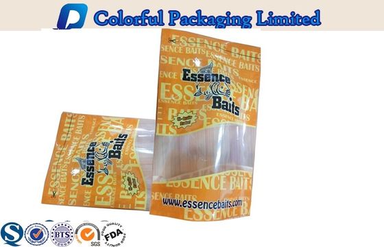 1Lb Degradable Fish Lure Environmental Plastic Stand up Pouch With Window