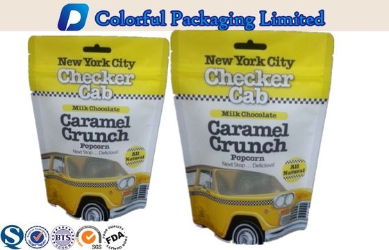 250g Degradable Matte Varish custom printed Plastic Stand Up Pouch for Snacks