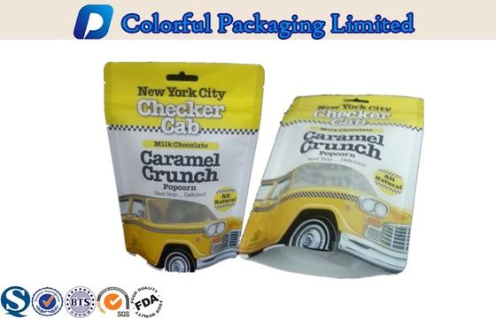 250g Degradable Matte Varish custom printed Plastic Stand Up Pouch for Snacks