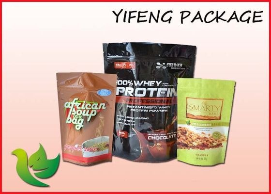 La termosaldatura di plastica sta sul sacchetto per la polvere 500G 1000G del proteina del siero