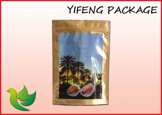 Bottom Gusset Plastic Stand Up Pouch With Zipper Tear Notch