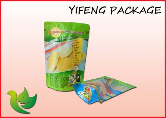 Cookies / Snack Printed Plastic Stand Up Pouches , Stand Up Resealable Pouches