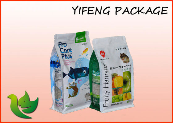 Stand Up Snack Bawah Pouch datar Packing recycable Plastik Quad Seal Bag