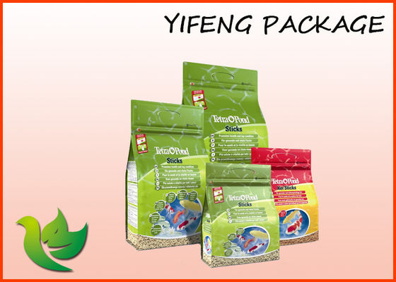 Stand Up Snack Bawah Pouch datar Packing recycable Plastik Quad Seal Bag