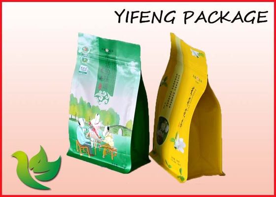Snack Packaging Flat Bottom Pouch 9 Colors Gravure Printing Reclosable Pouch