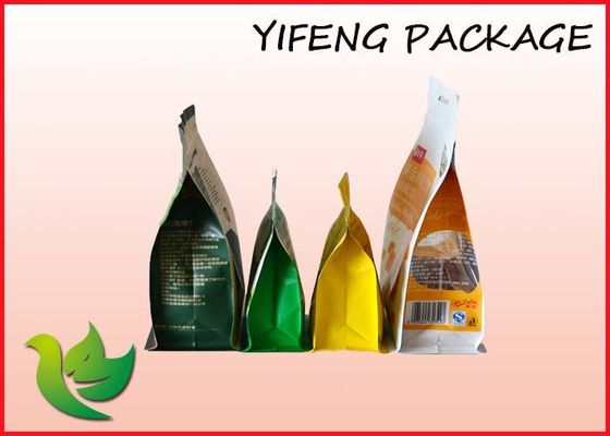 Food Packaging Flat Bottom Pouch With Top Zipper AND Hang Hole