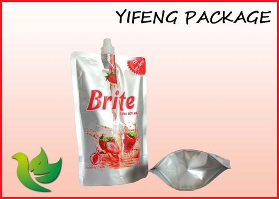 Stand Up Aluminium Foil Spout Pouch Dengan Percetakan Colorful Untuk Juice