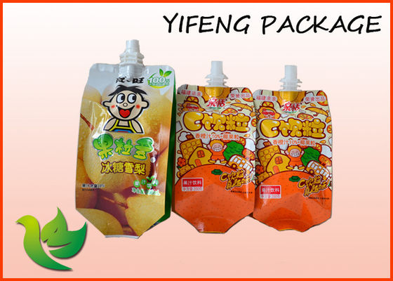 Juice Packaging Spout Pouch Side Gusset Box Pouch With Spout