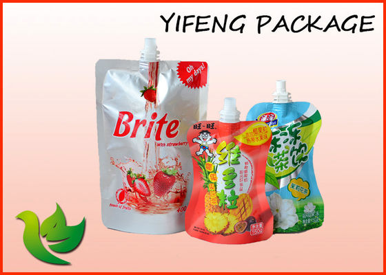 Free Shape Spout Pouch 50ml 100ml 200ml For Liquid Food Juice Packaging