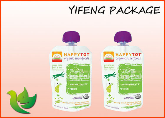 Customized Aluminium Foil Stand up Reusable Spout Pouch For Food Liquid