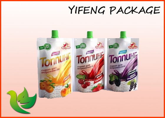 Soup Aluminium Foil Stand up Spout Pouch With Zipper And Printing