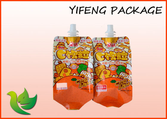 Printed Reusable Flat Bottom Pouch Oil Proof For Sauce Packaging