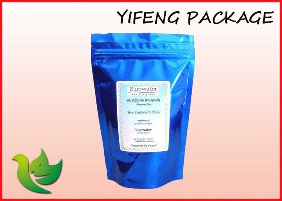 Τοποθετημένες σε στρώματα Resealable φερμουάρ συσκευάζοντας τσάντες καφέ κλειδαριών προσαρμοσμένες πλαστικές τσάντες