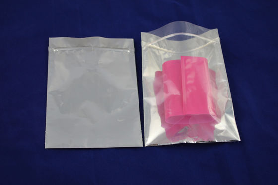 Grip Sealed Plain Zipper Pouch Packaging Aluminium Foil With Clear Window