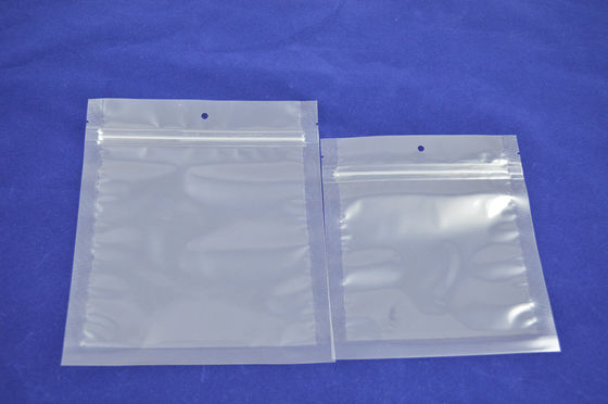 Eco Snack Food Poly Zipper Pouches Packaging Clear SGS FDA Approved